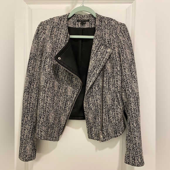 Theory Joean Parcel Houndstooth Blazer Jacket Sz 4 - Picture 10 of 13